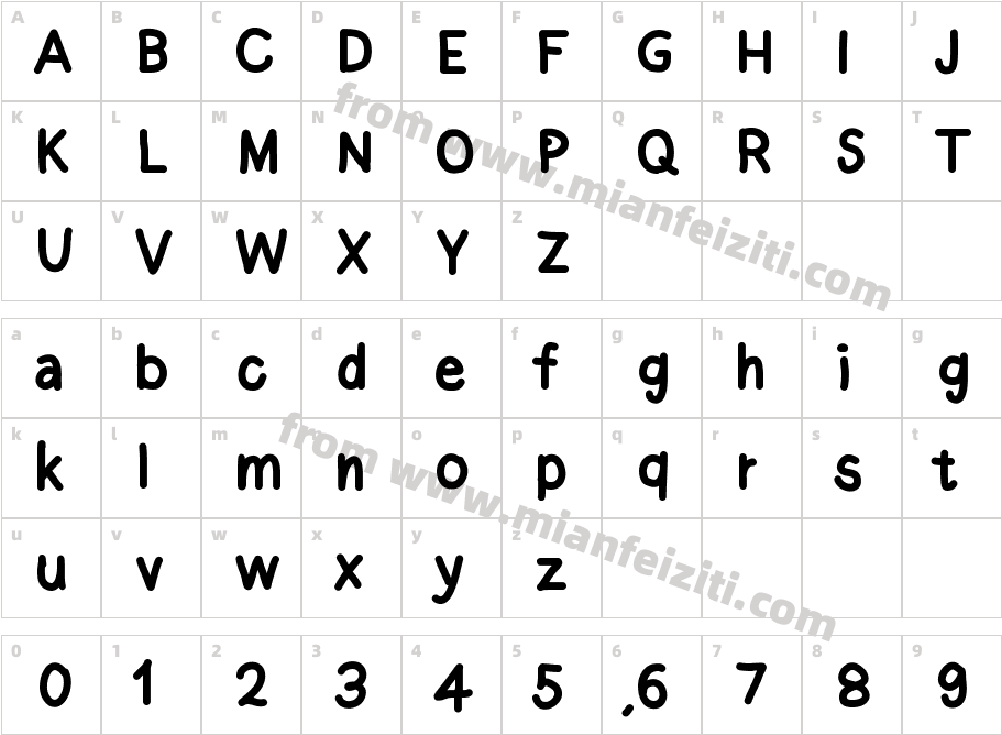 dm2字体映射图