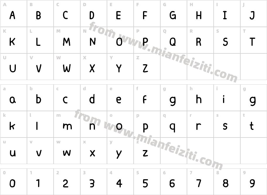 dod字体映射图