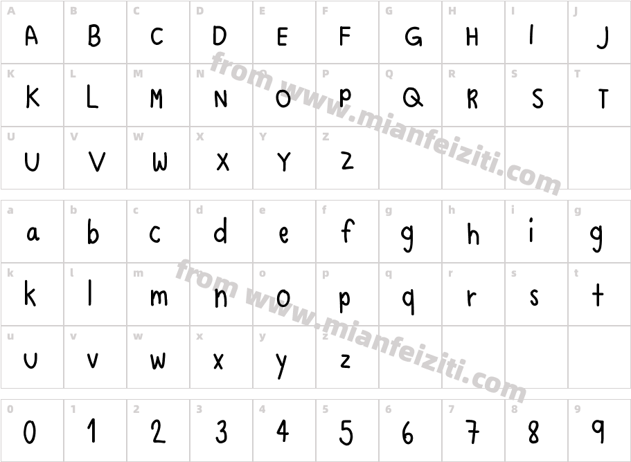 dog and elephant字体映射图
