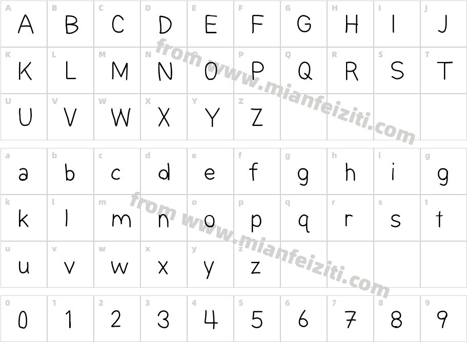dognov6字体映射图