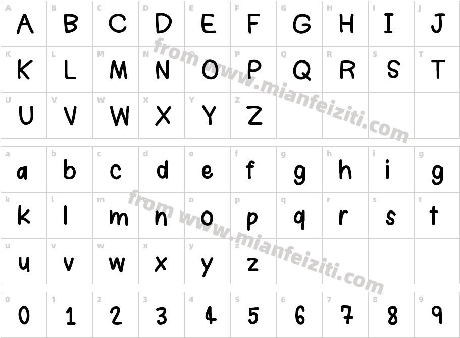 draft st字体映射图