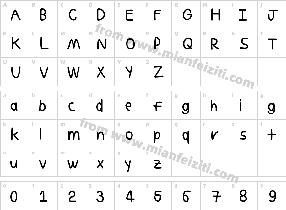drawyourpath字体映射图