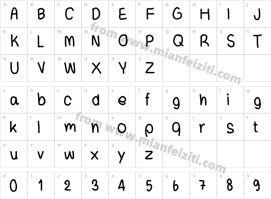 dreammygood字体映射图