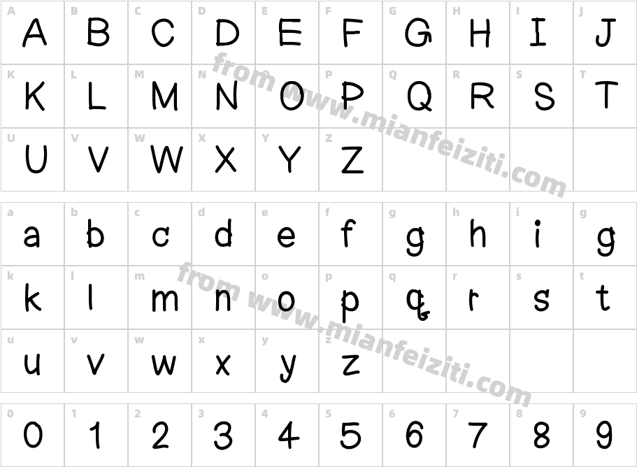 duuplern1字体映射图