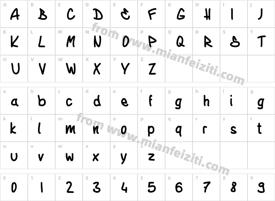 eads字体映射图