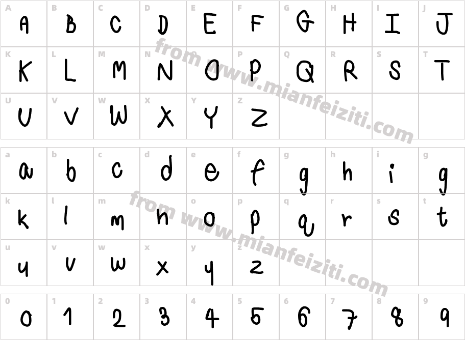 eiei6字体映射图