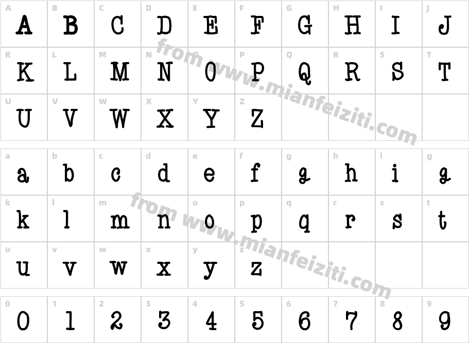 ekuy字体映射图