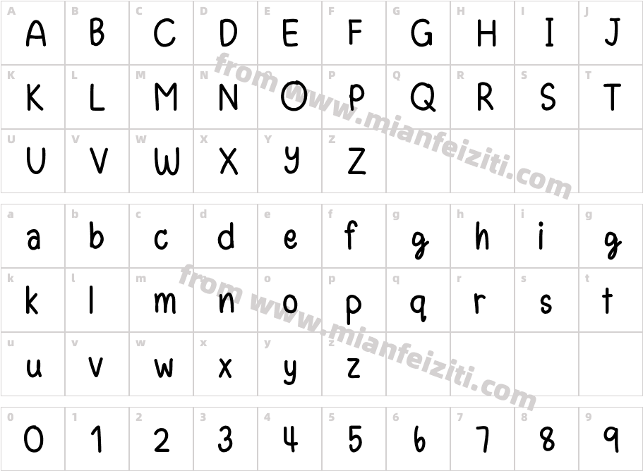 eng aoom字体映射图