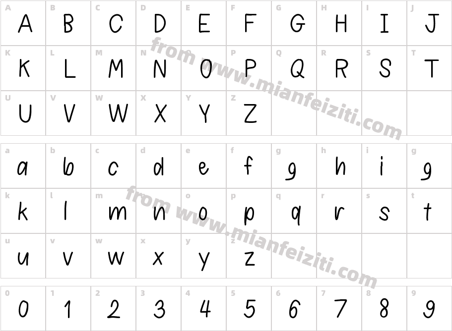 fix font for me字体映射图