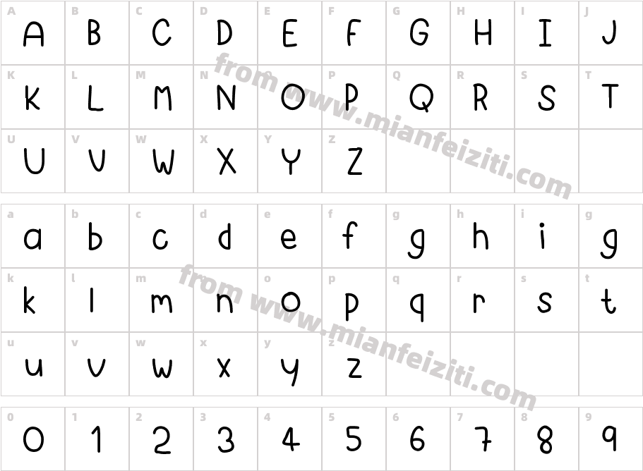 fontday31字体映射图