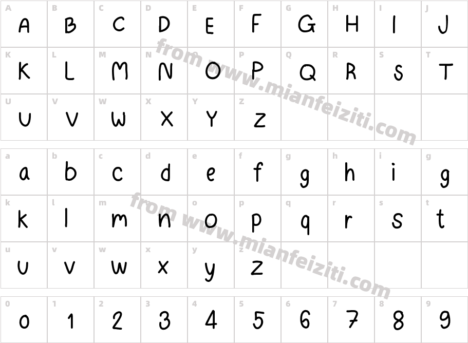 fontnew字体映射图