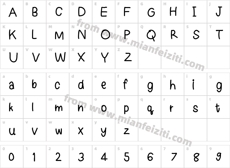 fufutomyumkung字体映射图
