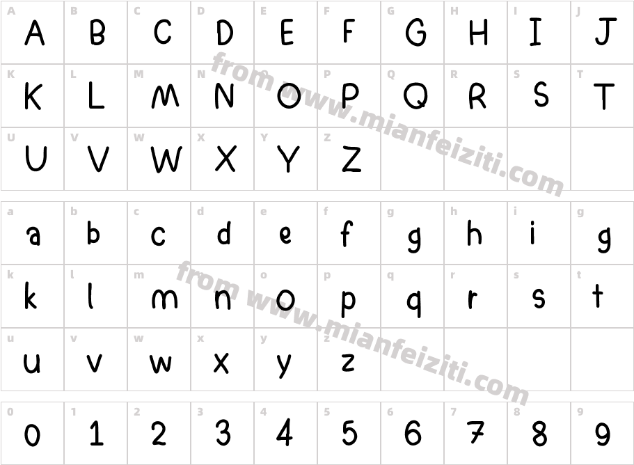gamyim字体映射图