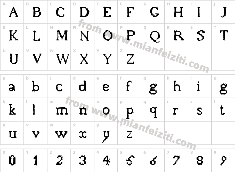 A Sampler r2字体映射图