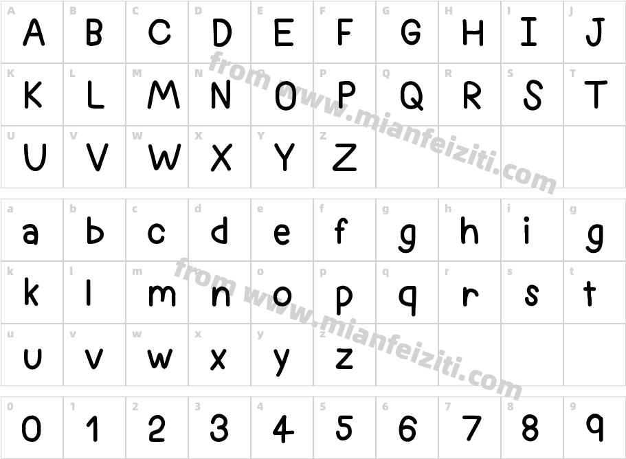 gnikxfonteng字体映射图