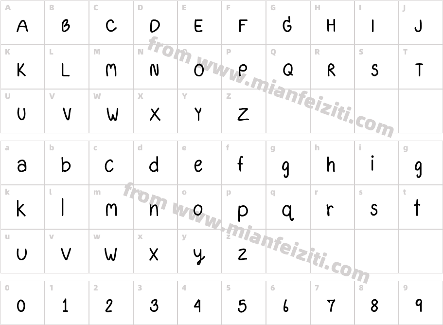 ice2字体映射图