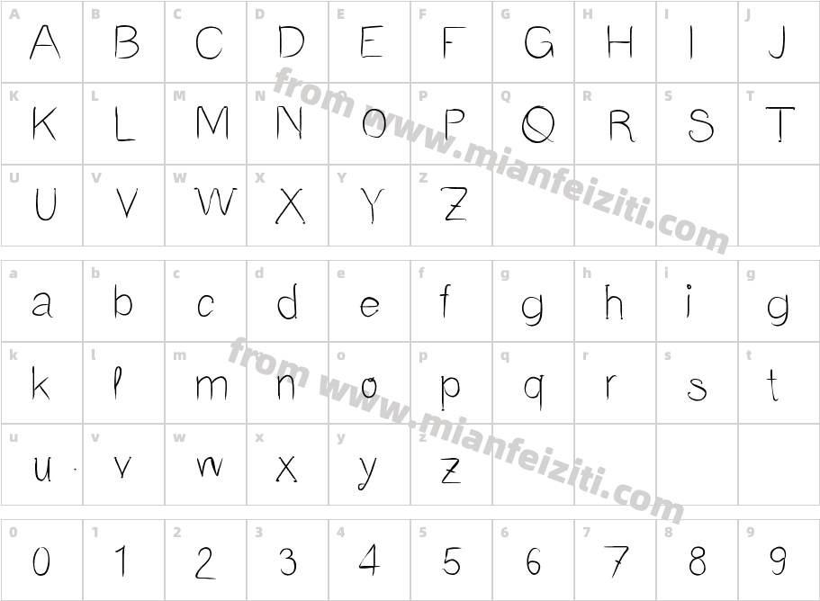 ifontclean字体映射图
