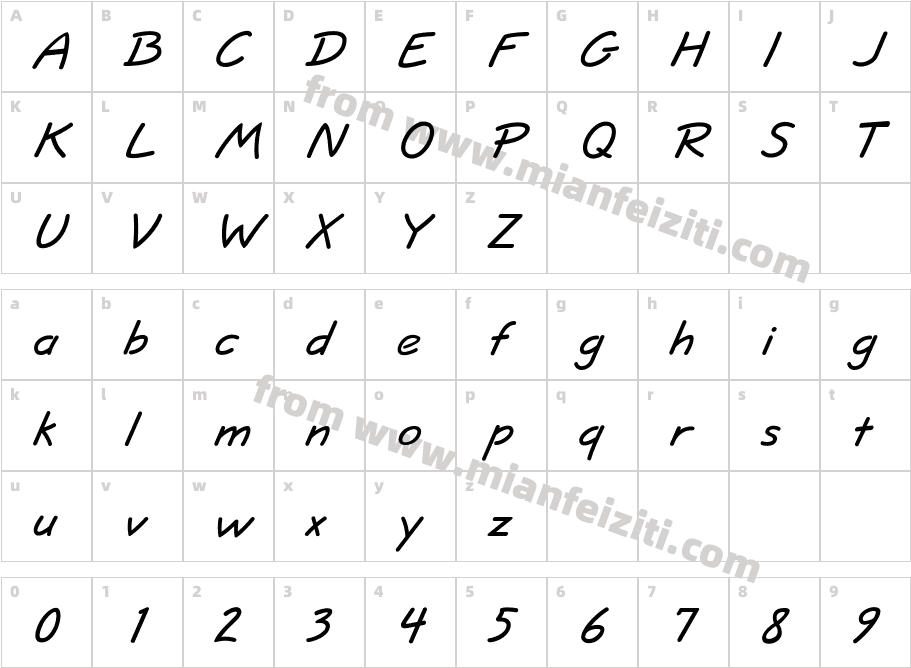 Jottflf Bolditalic p7wO字体映射图