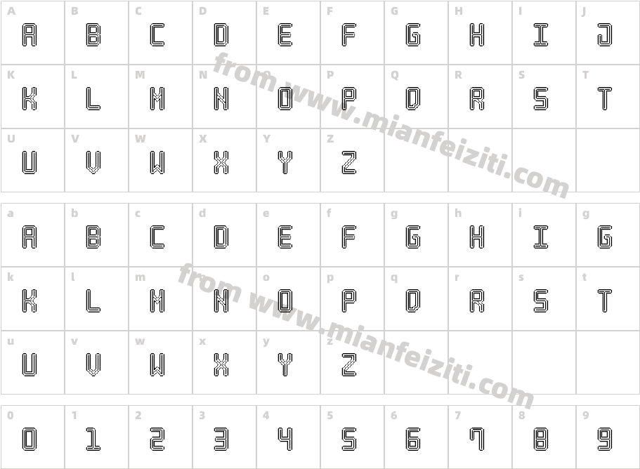 Neon Pixel7 X Vx2字体映射图
