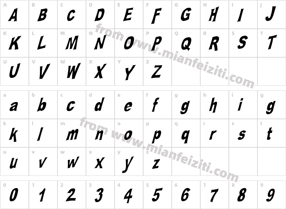 Platsch2 6R5Y字体映射图