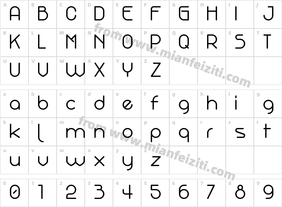 4 Brain Bold mL8l5字体映射图
