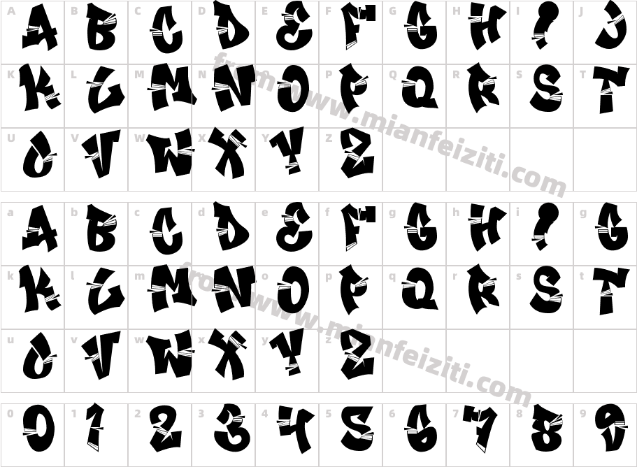 Break Age Graffiti M Vxdw字体映射图