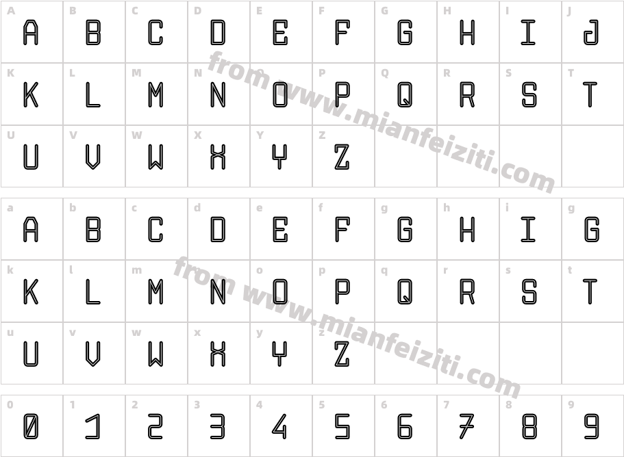 SystemcodeV2 Regular字体映射图