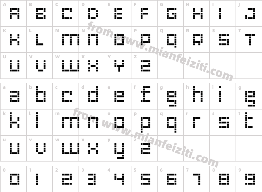 Riblah Bold字体映射图