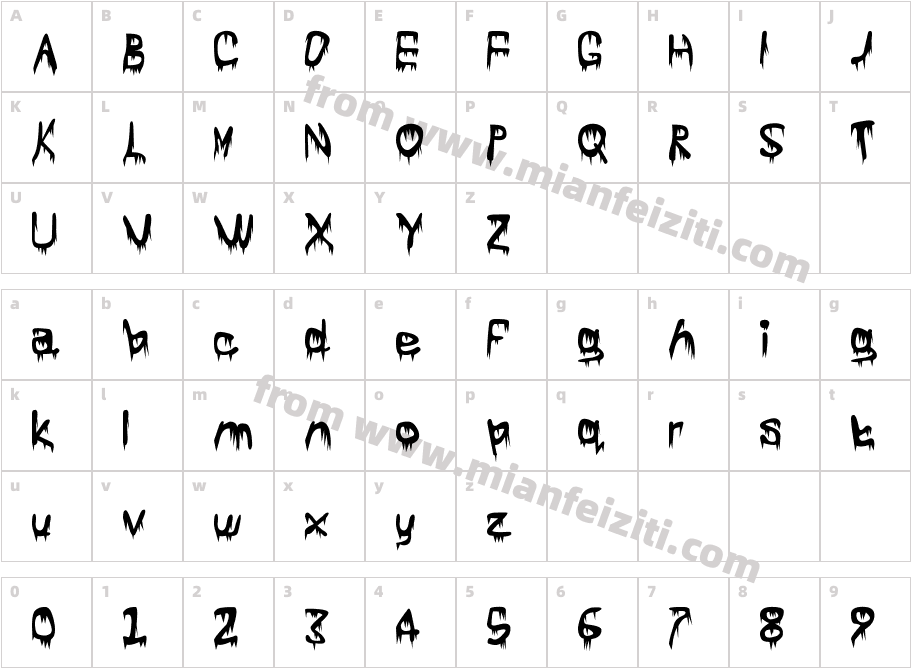 fz wencang 086字体映射图