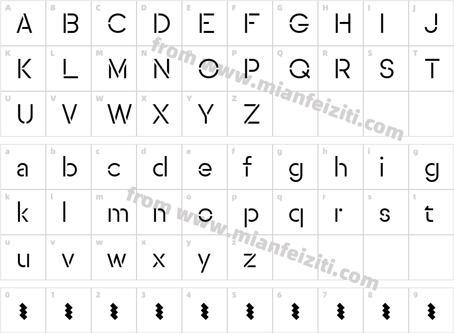 Sul Stencil Test Light字体映射图