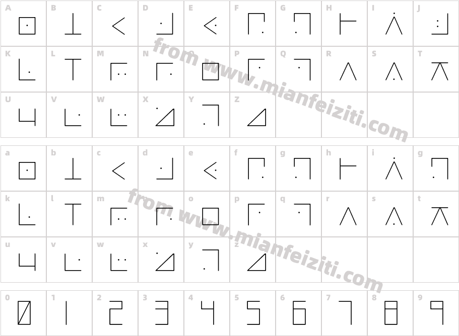 GLT ごぬんね Stroke内丸 080 そうとうほそい字体映射图
