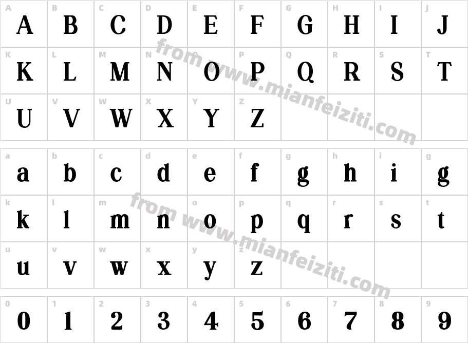 Silvex Editorial Extra Bold字体映射图