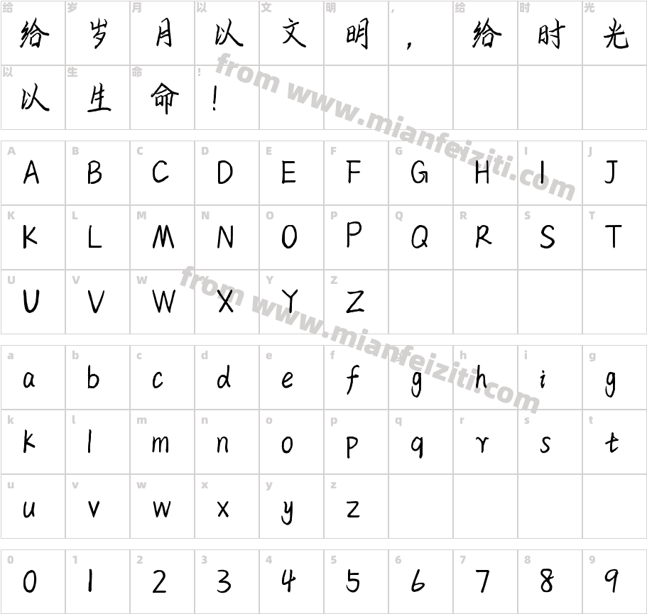 会唱歌的鸢尾花字体映射图