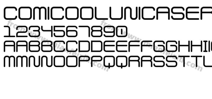 Comicool  Unicase  Regular字体预览
