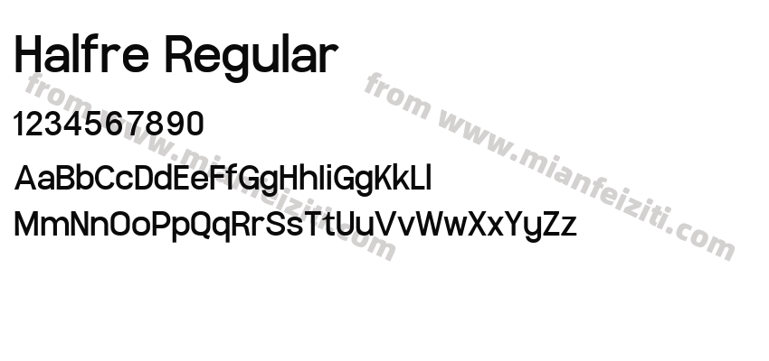 Halfre Regular预览图2