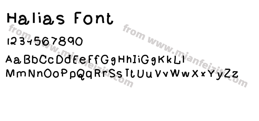 Halias Font预览图2
