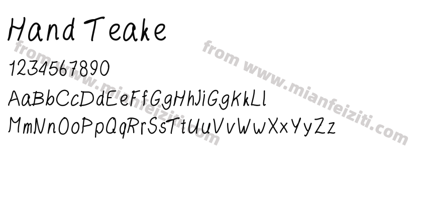 Hand Teake预览图2