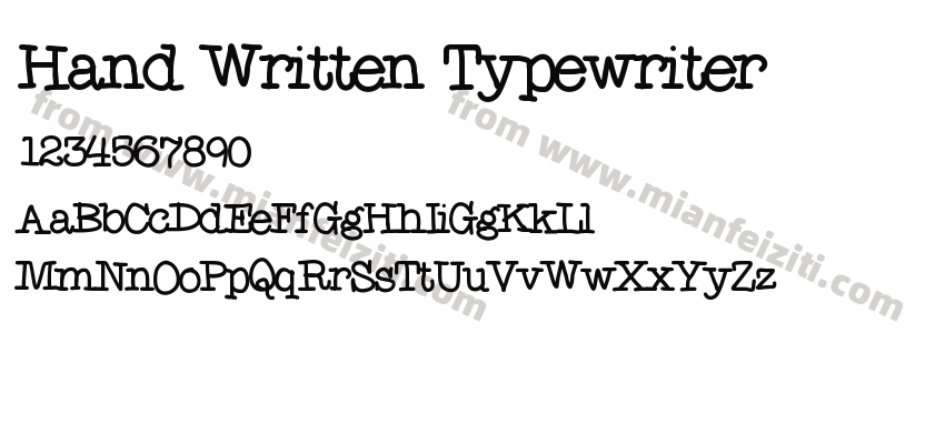 Hand Written Typewriter预览图2
