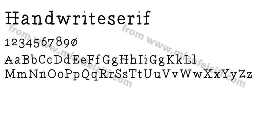Handwriteserif预览图2
