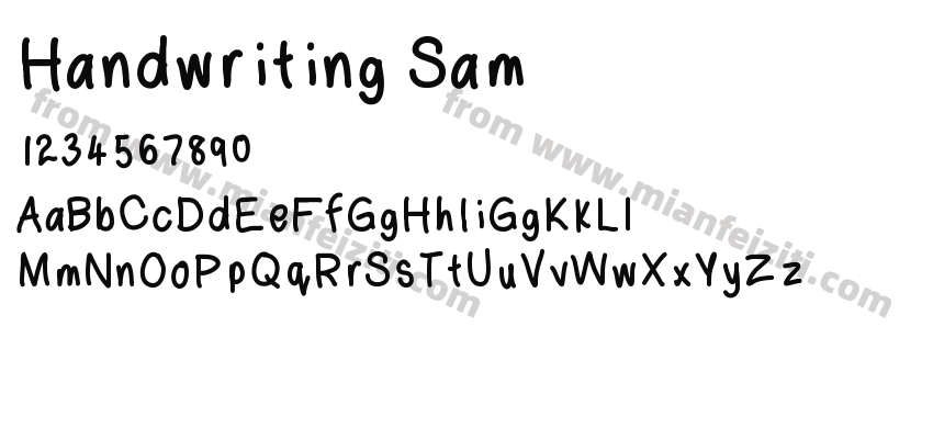 Handwriting Sam预览图2