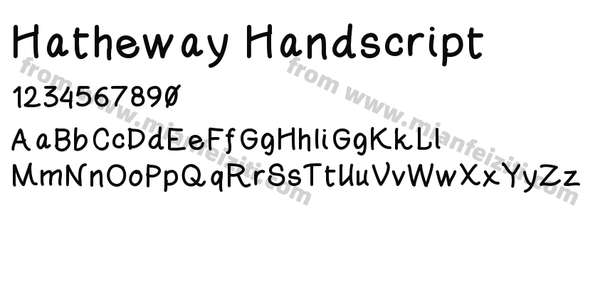 Hatheway Handscript预览图2