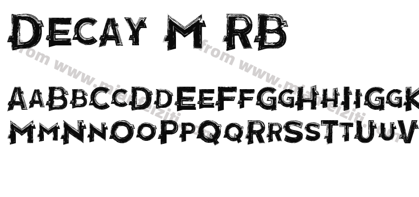 Decay-M5RB字体预览