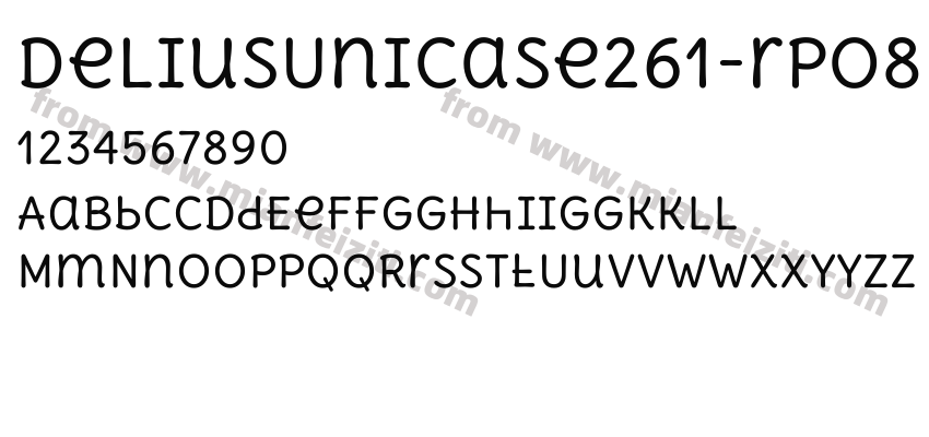 DeliusUnicase261-rPO8字体预览