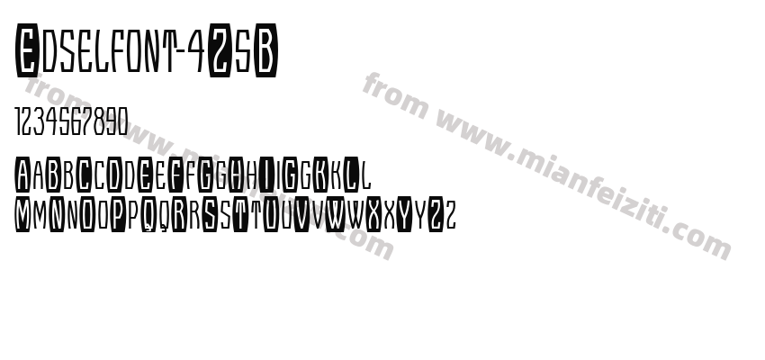 Edselfont-4Z5B字体预览