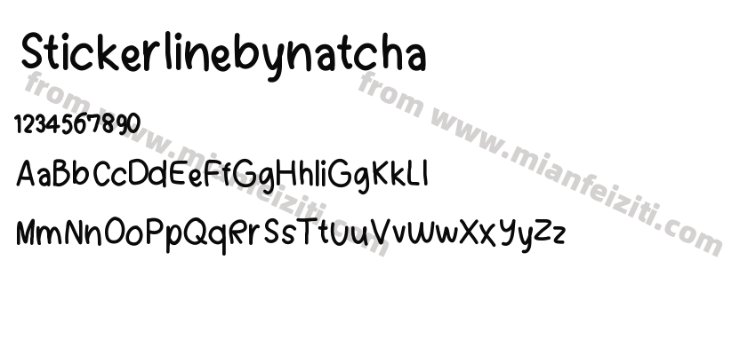 Stickerlinebynatcha预览图2