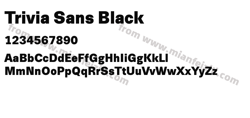 Trivia Sans Black预览图2