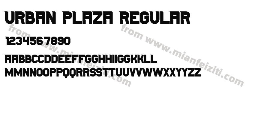 Urban Plaza Regular预览图2