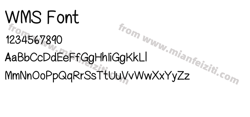 WMS Font预览图2