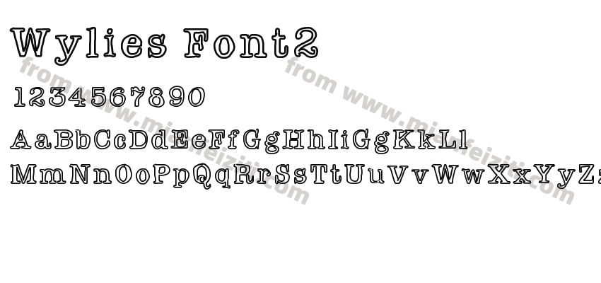 Wylies Font2预览图2