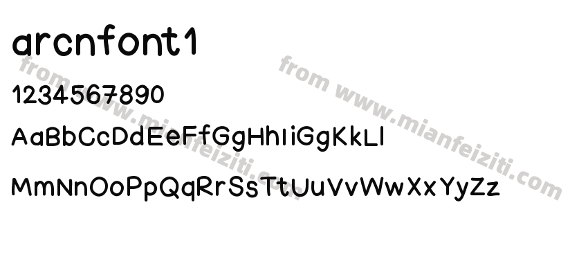 arcnfont1预览图2